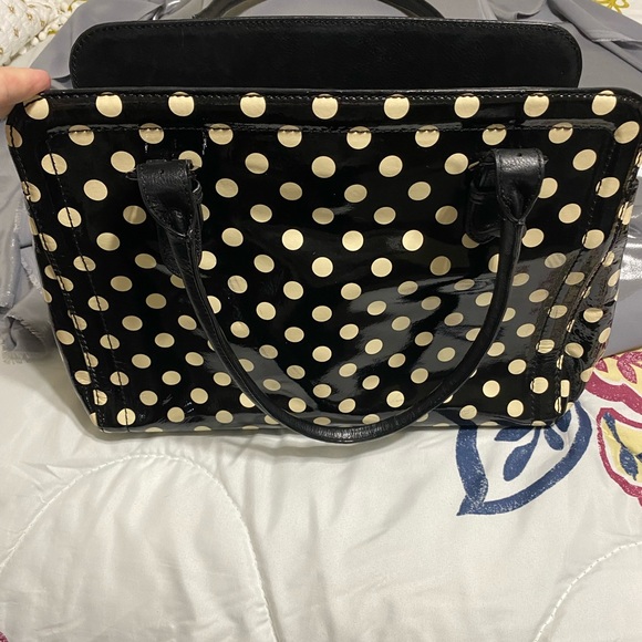 New Kate Spade bag, Navy blue polka dots - Picture 2 of 8